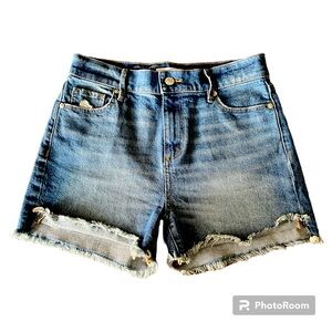 Bin 1, 82:Loft denim shorts. Gently used. Sz 24. Slight stretch.